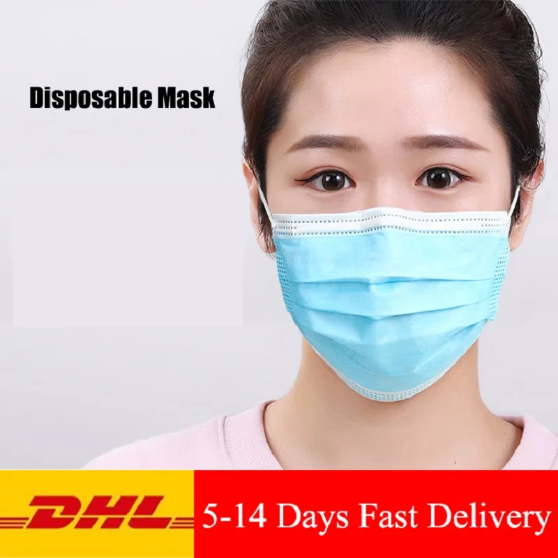 

Disposable mask Dustproof Face Mouth Masks Anti PM2.5 Anti Influenza Breathing Safety Masks Face 200pcs DHL