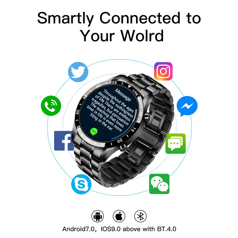 US $32.99 LIGE 2020 New Fashion Smartwatch Bluetooth Call Sport Mens Watch Heart Rate Monitoring Music Control Waterproof Smart Watch Man