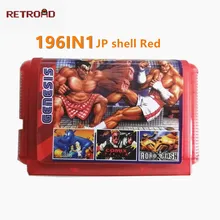 Игровой картридж 196в1 JP Shell Card 16Bit для SEGA GENESIS Mega Drive, игровой Картридж для PAL и NTSC, Прямая поставка