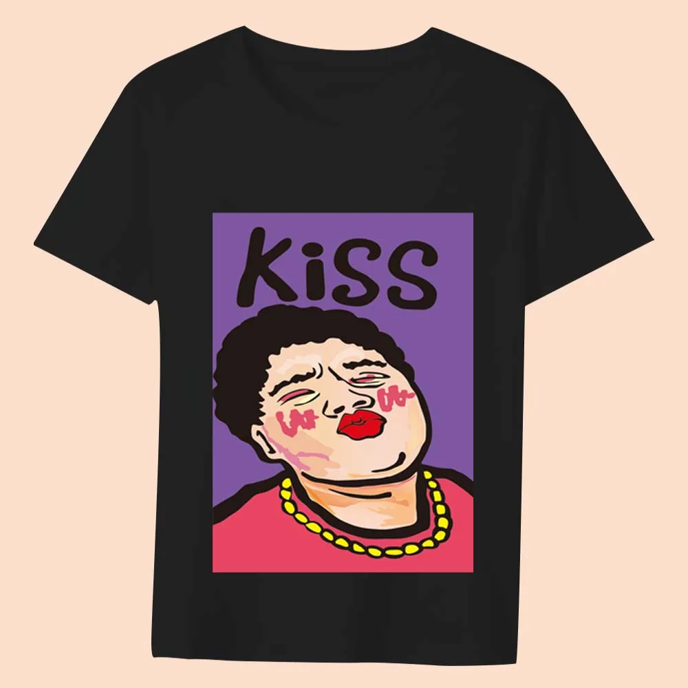 T-shirt Female Basic Tops Retro Fashion Street Fun Art Famous Painting Printing Series Round Neck Commuter Soft Breathable Shirt graphic tees women Tees