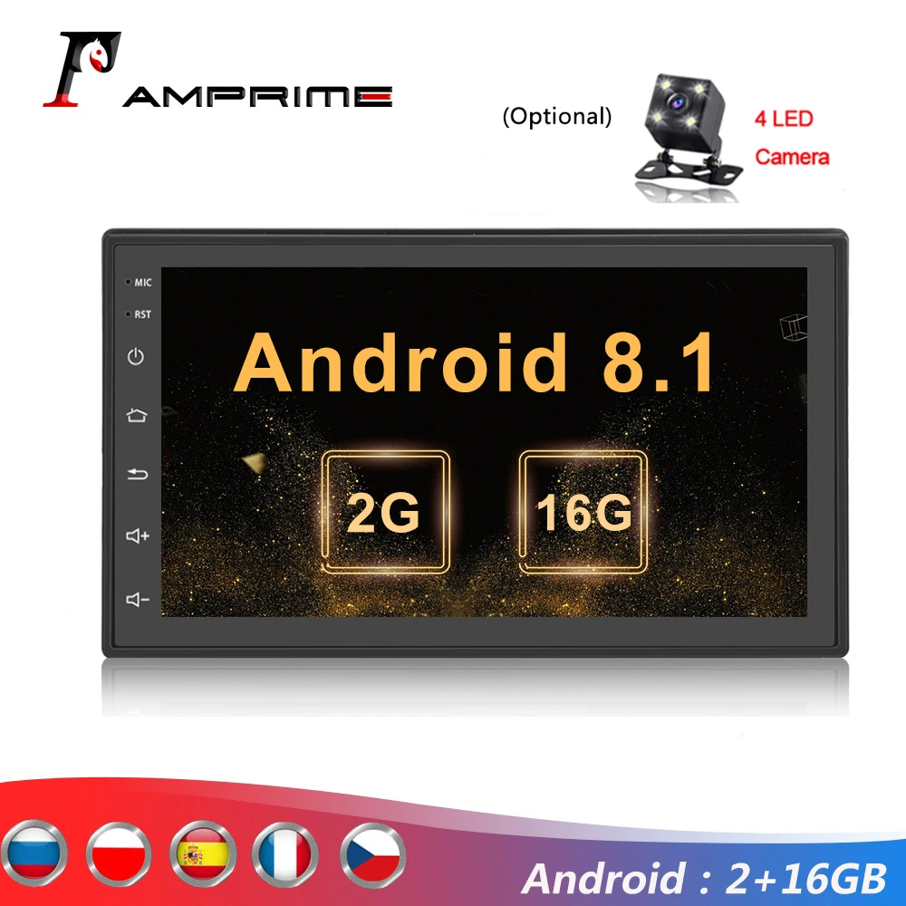 Автомагнитола AMPrime 2 + 16 ГБ мультимедийный проигрыватель под управлением Android с GPS