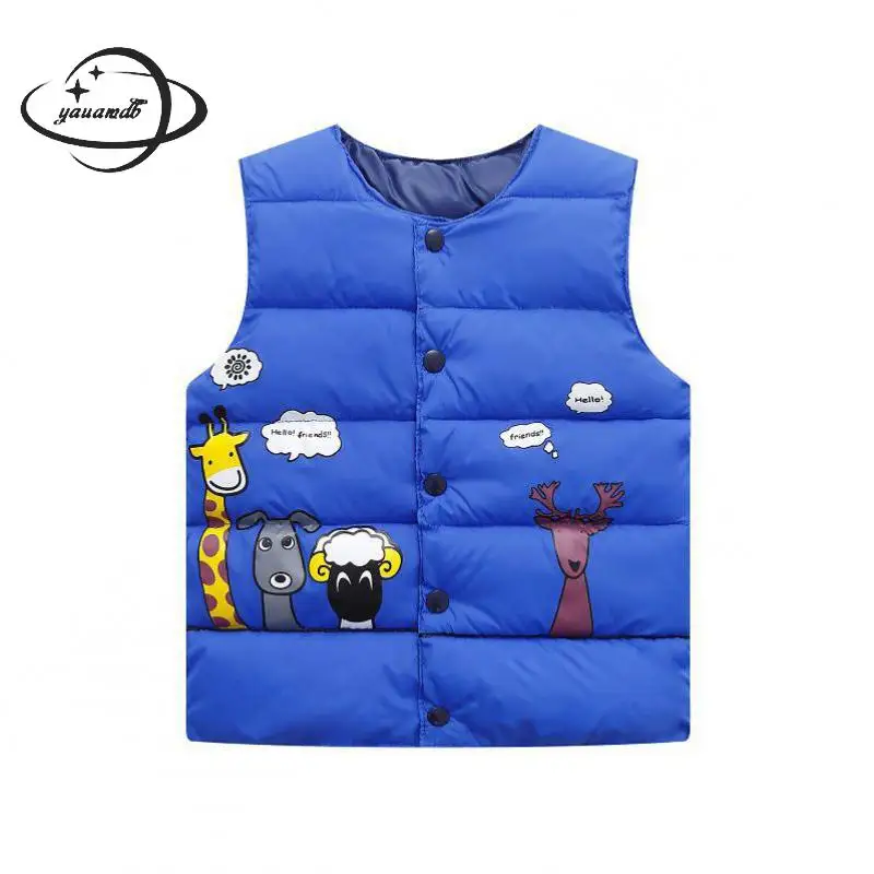 kids vests coats spring autumn Waistcoats clothing o neck single