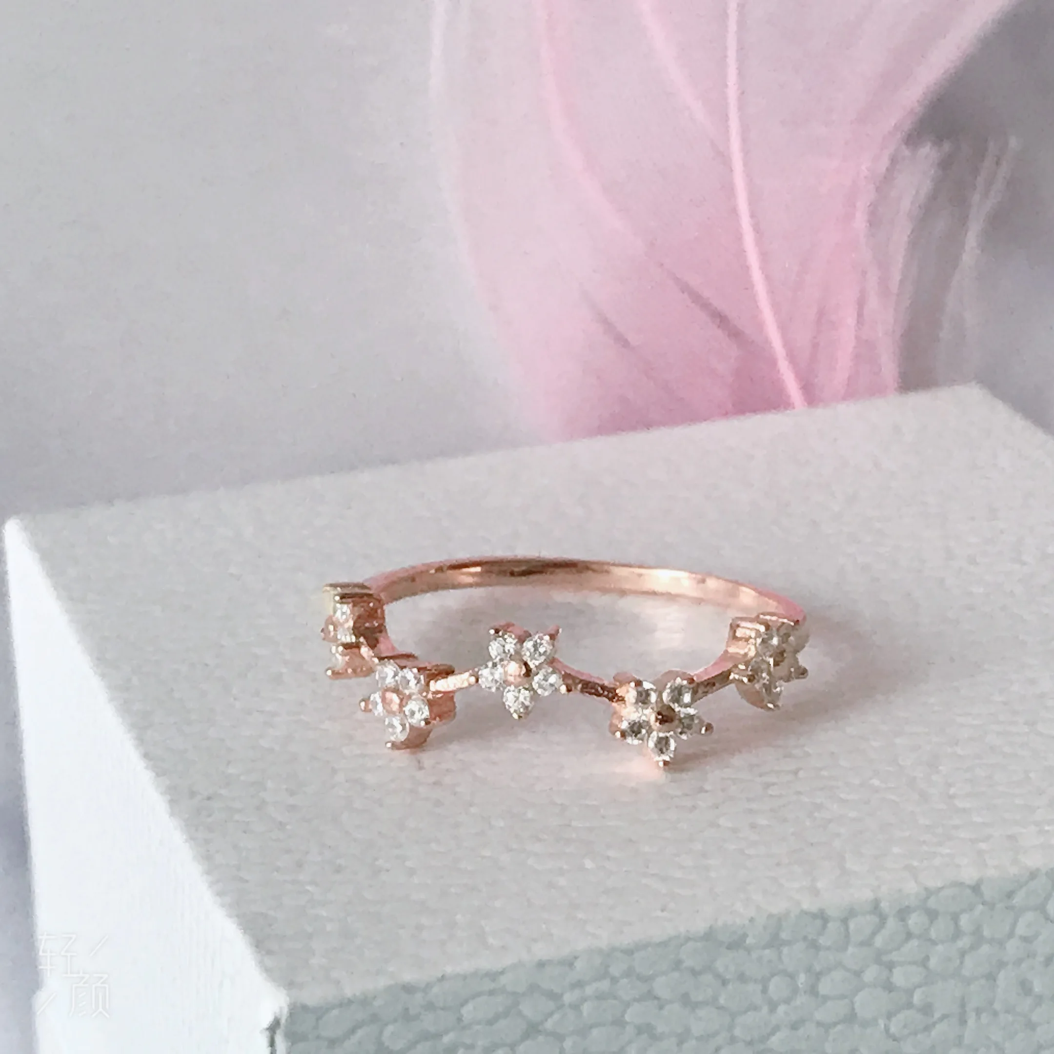 Женское кольцо из серебра 2020 пробы с пятью цветами | Украшения и аксессуары