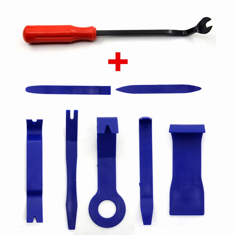 Portable Auto Car Radio Panel Door Clip Panel Trim Dash Audio Removal Installer Pry Kit Removal Tool Repair Tool, car radio panel tool