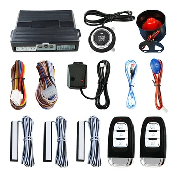 

Car Alarm System With Keyless Entry Remote Engine Start Universal Vehicle Keyless Alarm Go Shock Warn Push Button