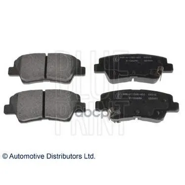 Колодки Тормозные Дисковые Hyundai: Accent Iv 1.410-, I40 Cw 1.6 Gdi, 1.7 Crdi, 2.0 Gdi 11- Blue Print арт. ADG042127