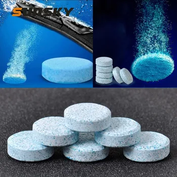 

12PCS(1Pc=4L) Car Windshield Washer Solid Wiper Fine Auto Window Cleaning Windshield Glass Cleaner Washer Effervescent Tablets