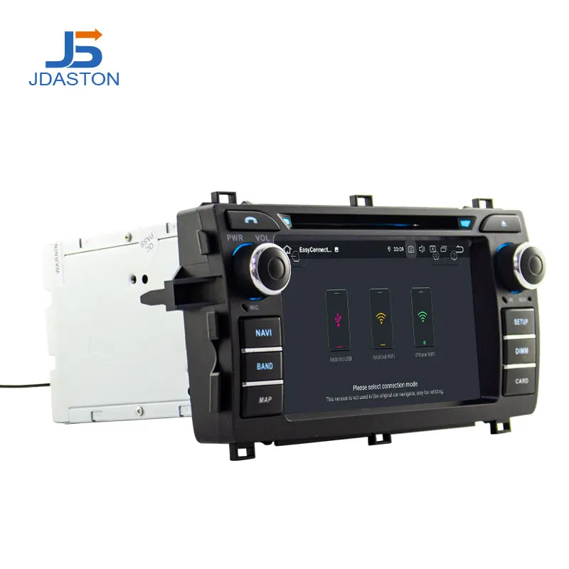 Cheap JDASTON 2 DIN Android 9.0 Car DVD Player For Toyota Auris 2013 2014 2015 Octa Core 4G+64G Car Radio Multimedia GPS Stereo Audio 2