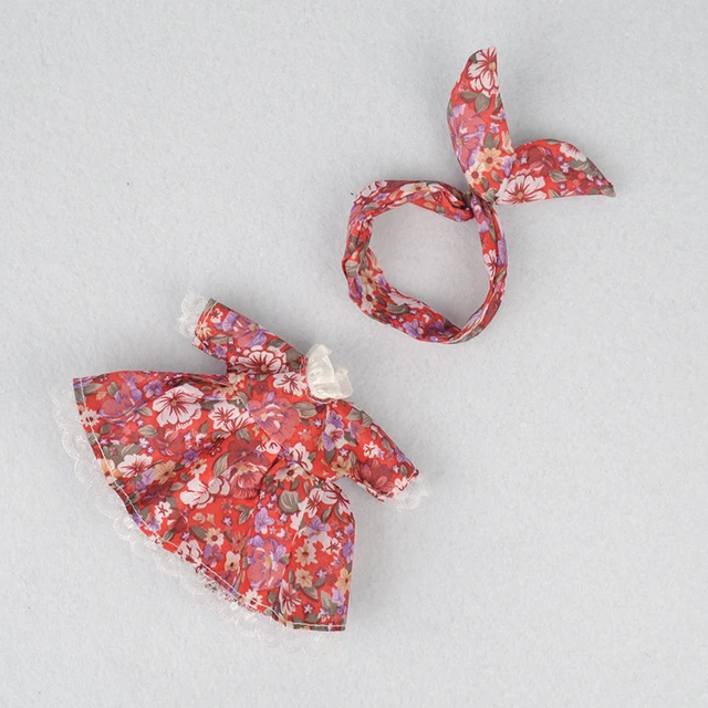 6 inch Bjd Doll Clothes For Dolls 16cm Toys Wedding Dress Spring Summer Autumn Winter Season Clothing Suit Furs For Girls 15cm Dress C