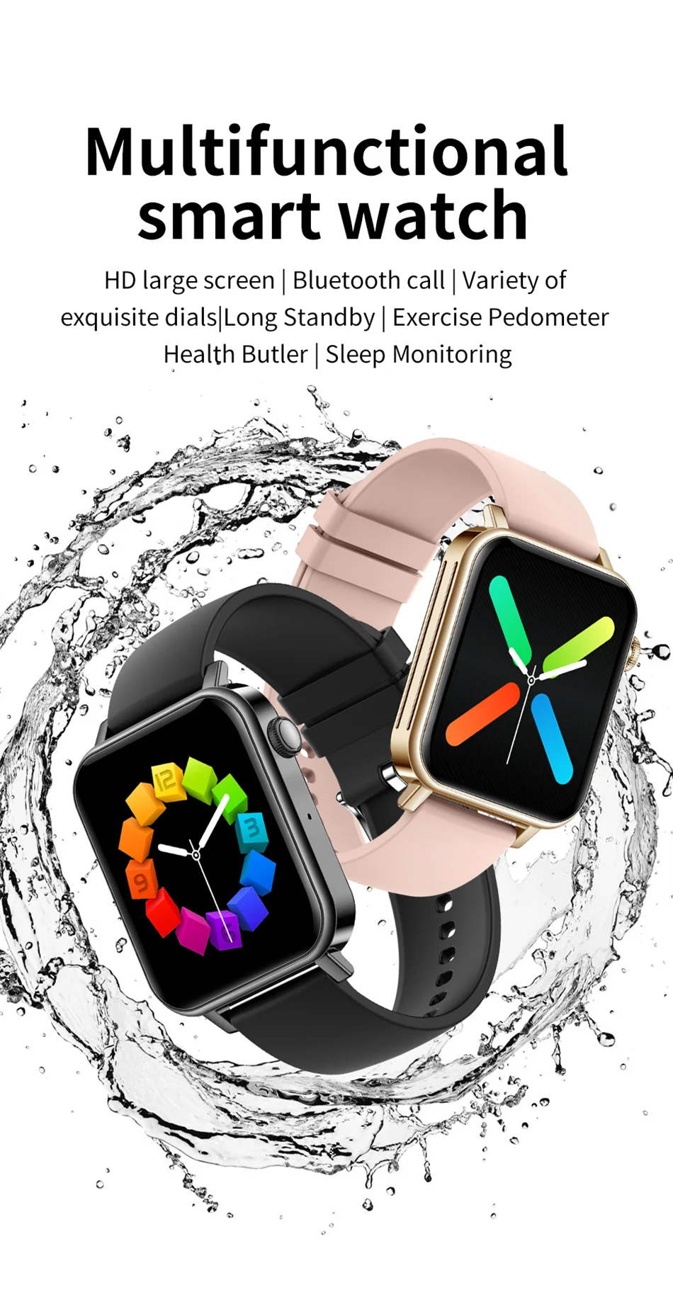 2022 Bluetooth Call Smart Watch Women Custom Dial Watches Men Heart Rate Blood Pressure Menstrual Period Measurement Smartwatch