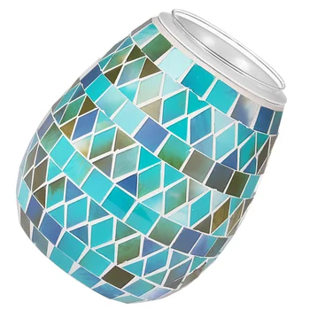 

Mosaic Glass Shell Aroma Lamp Exquisite Night Light Decorative Fragrance Light Delicate Tabletop Switch Light for Home Shop with