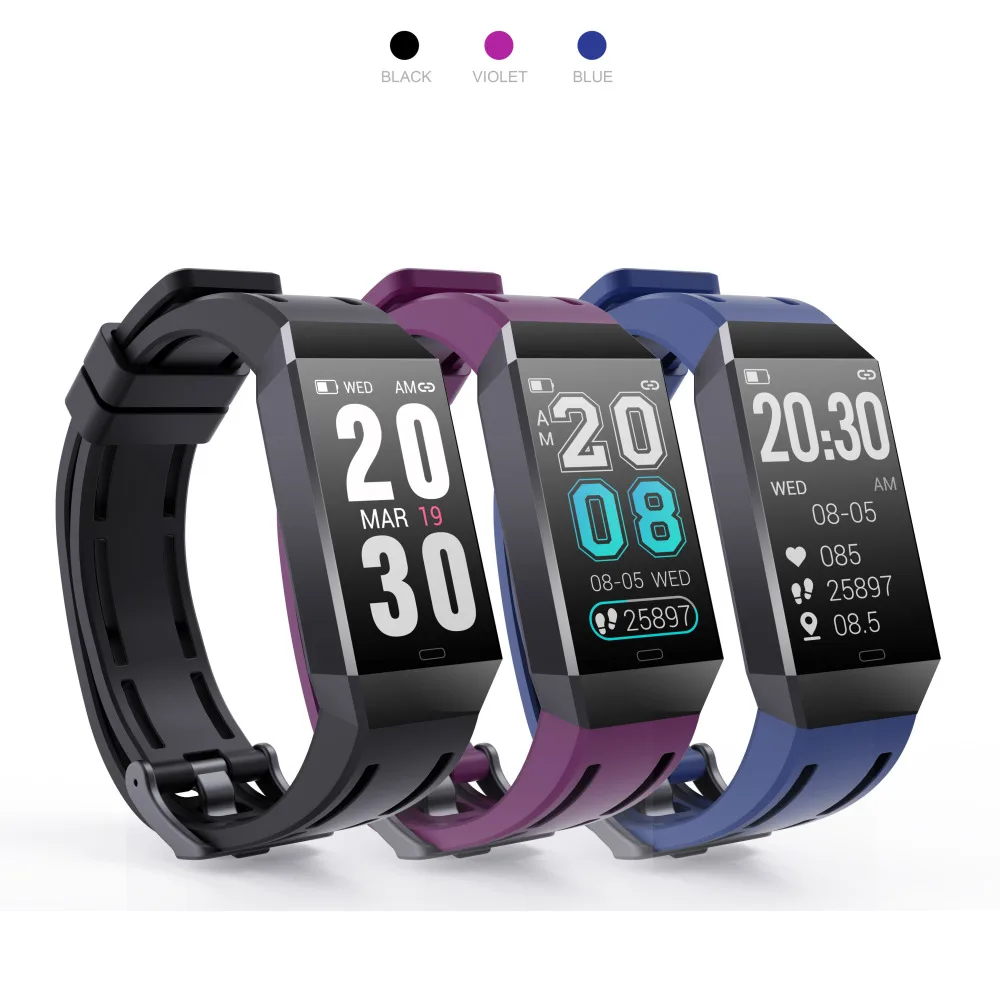 

Smart Band Waterproof Fitness Tracker Smart Bracelet Blood Pressure Measurement Heart Rate Monitor Band Clock Man Woman Watch