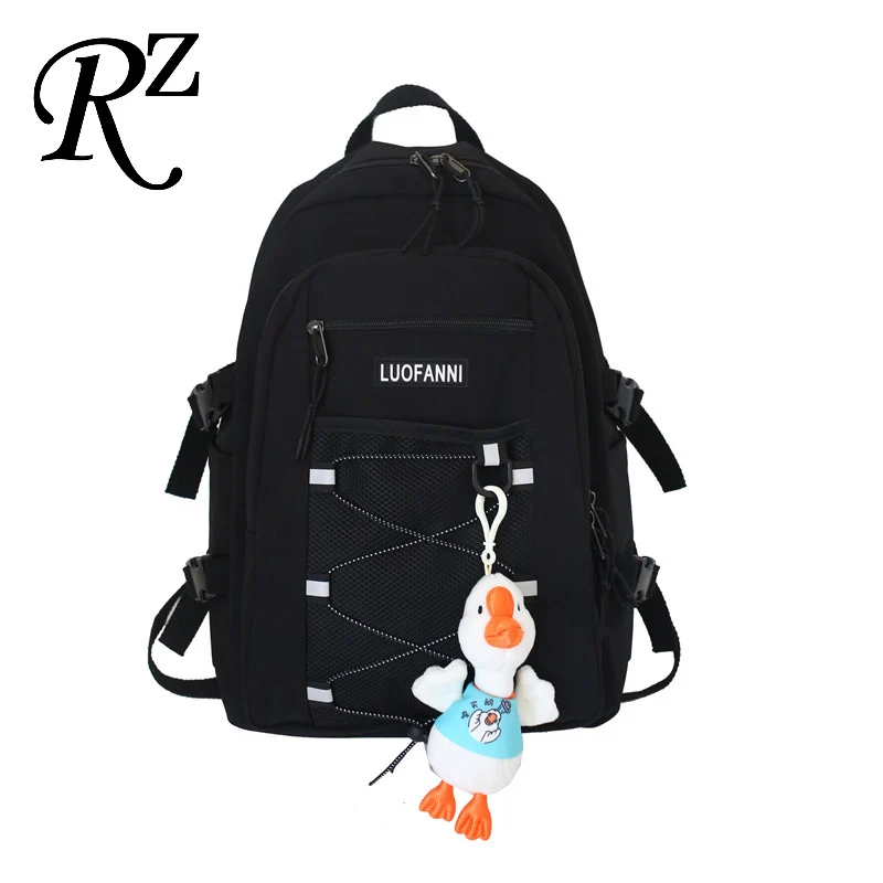 

Ins men backpack preppy style couple Shoulders Bag multi-function Top-handle Bags Multilayer space travel bag Double zipper bag