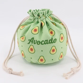 

Avocado Travel Storage Bag Beam Mouth Clothing Sorting Bag Organizer Clothes Watermelon lemon peach