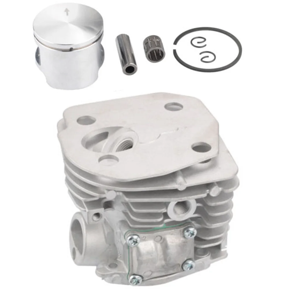 

1 Set Lawn Mower Cylinder Head Piston Kit Rings Pin Clips Engines And Engine Parts For HUSQVARNA 346 346XP 353 351 350 Chainsaw