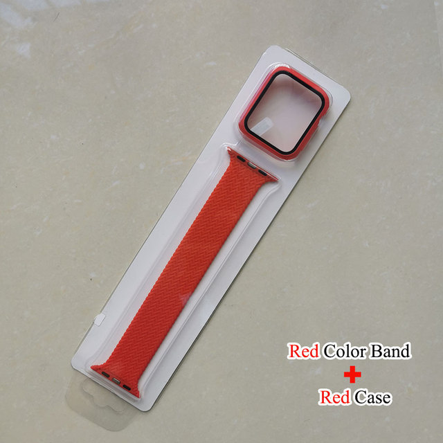 Strap On Correa Apple Watch Band 44mm 42mm Solo Loop Braided Veins Silicone Bracelet Apple Watch 6 5 4 3 Accessories