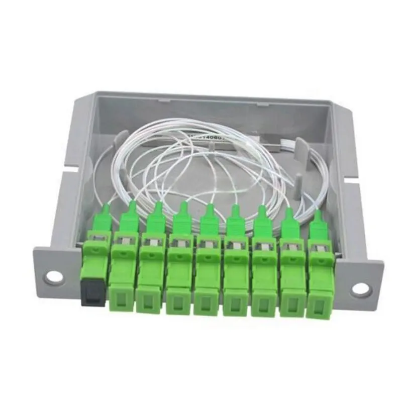 5 шт. PLC SC/APC1* 2/1*4/1*8 Кассетный Тип вставки волоконно-оптический сплиттер