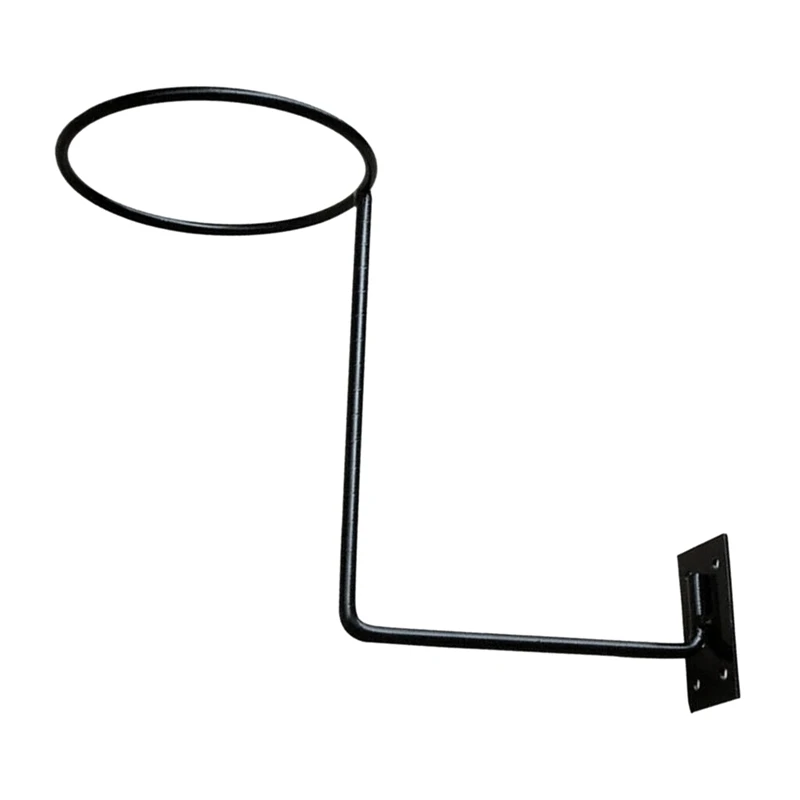 

EASY-Black Paint Wall Mount Helmet Holder Stand Cowboy Sun Hat Ball Wig Scarves Cap Rack Hook Display Stand