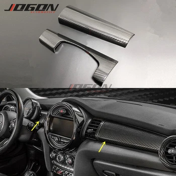 

Carbon Fiber Made Car Front Center Console Dashboard Panel Sticker Trim For MINI COOPER JCW F55 F56 F57 2014 - 2020 LHD