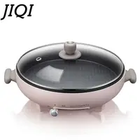 JIQI Household Electric Baking Pan Egg Roll Machine Multifunction Pancake Pizza Crepe Maker Omelette Frying Pan  Skillets 2
