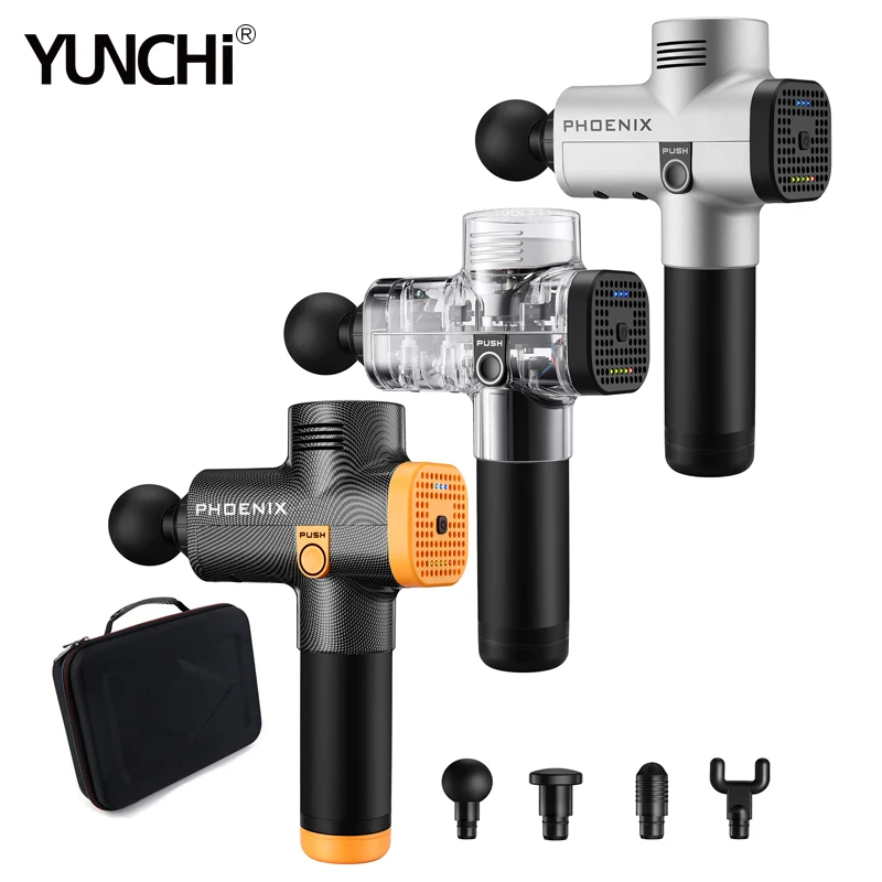  Muscle Therapy Massage Gun Pain Relief after Exercising 3 Levels Speed Low Noise 4 Massage Heads Mu