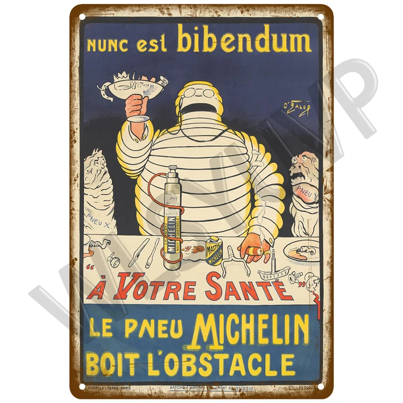 Michelin Vintage Tin Sign