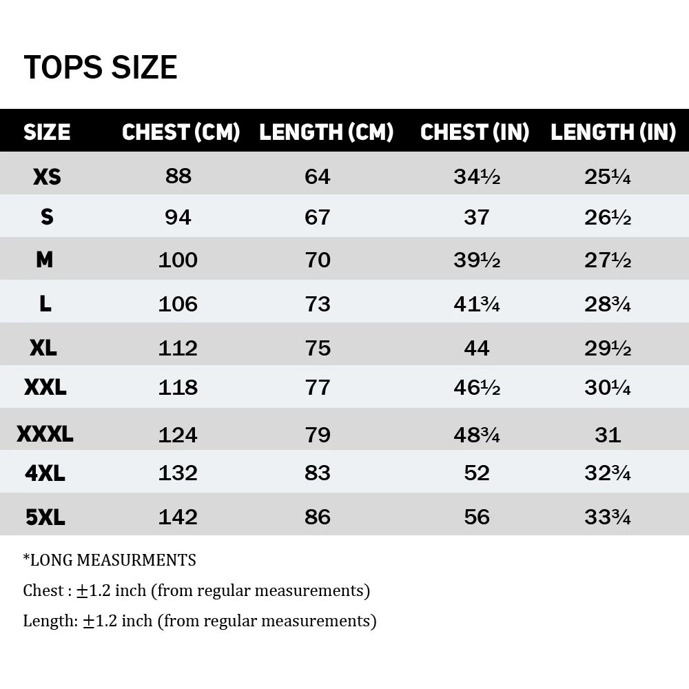 TOPS SIZE