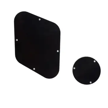 

Musiclily LP Backplate and Switch Cover Set for Gibson Les Paul Guitar, 3Ply Black