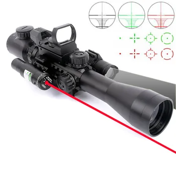 

Tactical Hunting HD Clear Optics 3-9x40 Riflescope With 3 side Picatinny Weaver Rail System Fit Both 20mm and 11mm Rail