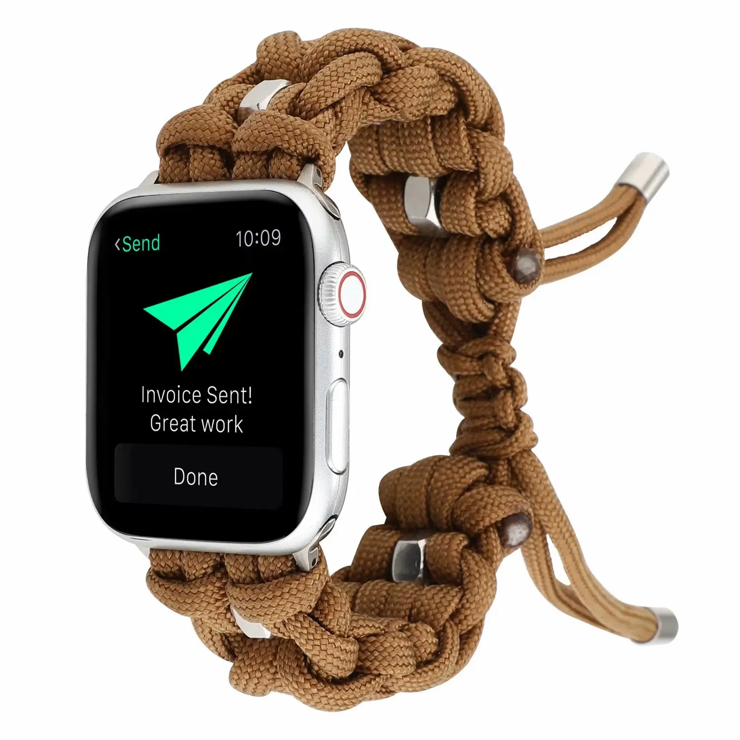 Плетеный выдвижной ремешок для Apple Watch 5, 4, 44 мм, 40 мм, Модный женский ремешок, iWatch 3, 2, 1, 42 мм, 38 мм, аксессуары для часов