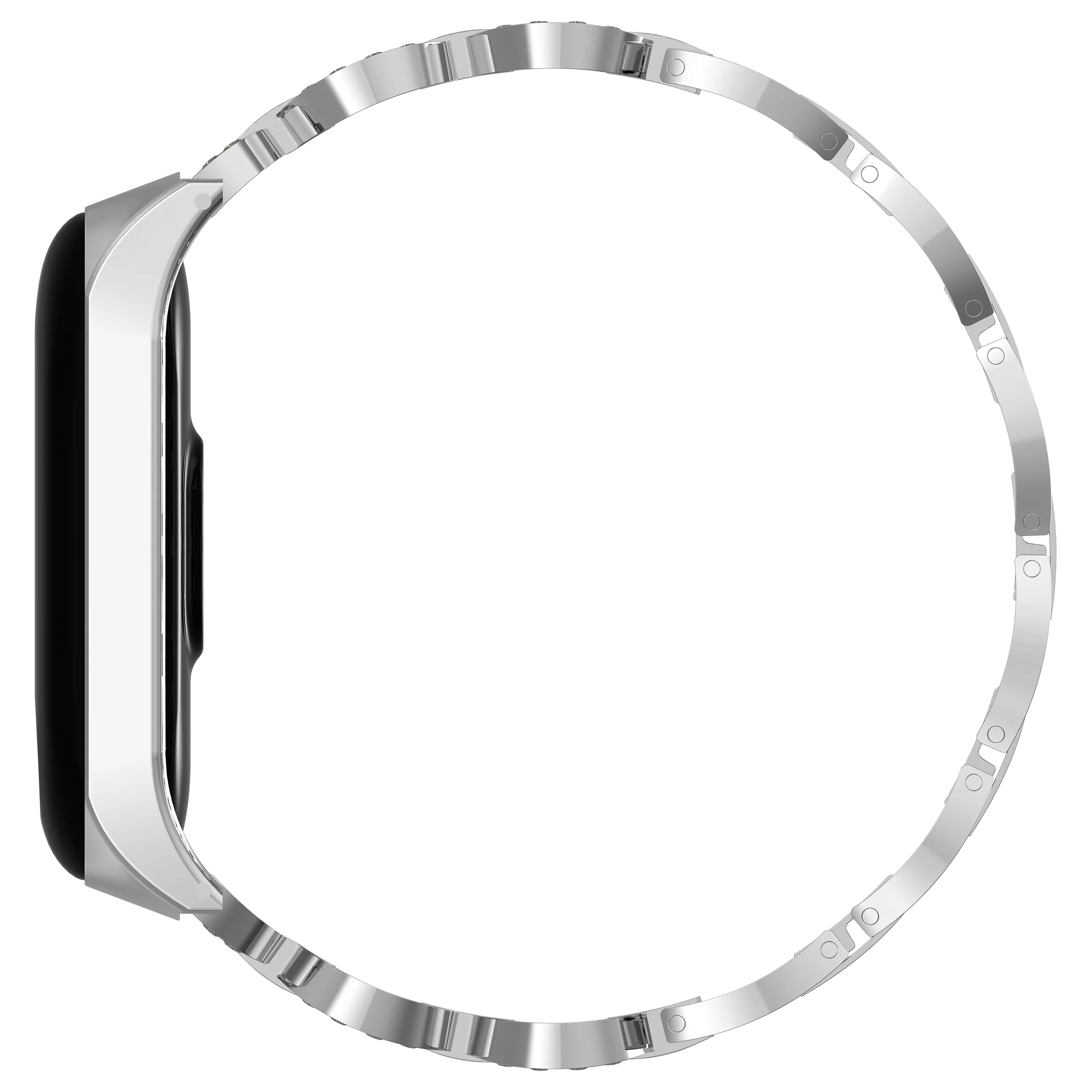 8-Character Diamond Strap Bracelet Universal Watch Fashion Durable Replacement Stainless Wristband Accessories For Xiaomi Mi 3/4