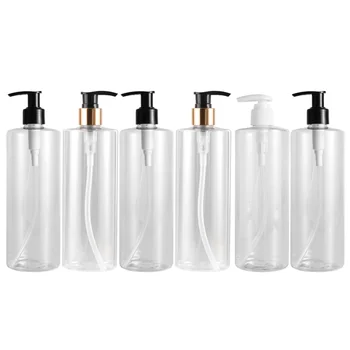 

3pcs 500ml Empty Lotion Bottles Containers Plastic Toiletry Bottles Refillable Emulsion Liquid Soap Container Subpackaging Bottl