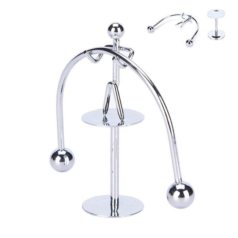 Kinetic Weightlifter Gadget Perpetual Motion Desk Art Toy Gift Office Decoration