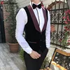 Formal  Fashion Luxury Wedding Men's Vest Suit Waistcoat Sleeveless Jacket Custom Made Slim Shawl Lapel Groom Best Man Tuxedo 1