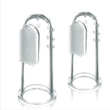 1 шт. Силиконовая зубная щетка для пальцев с коробкой, Детские щетки для чистки зубов, мягкая резиновая щетка для чистки зубов, Детские зубные щетки