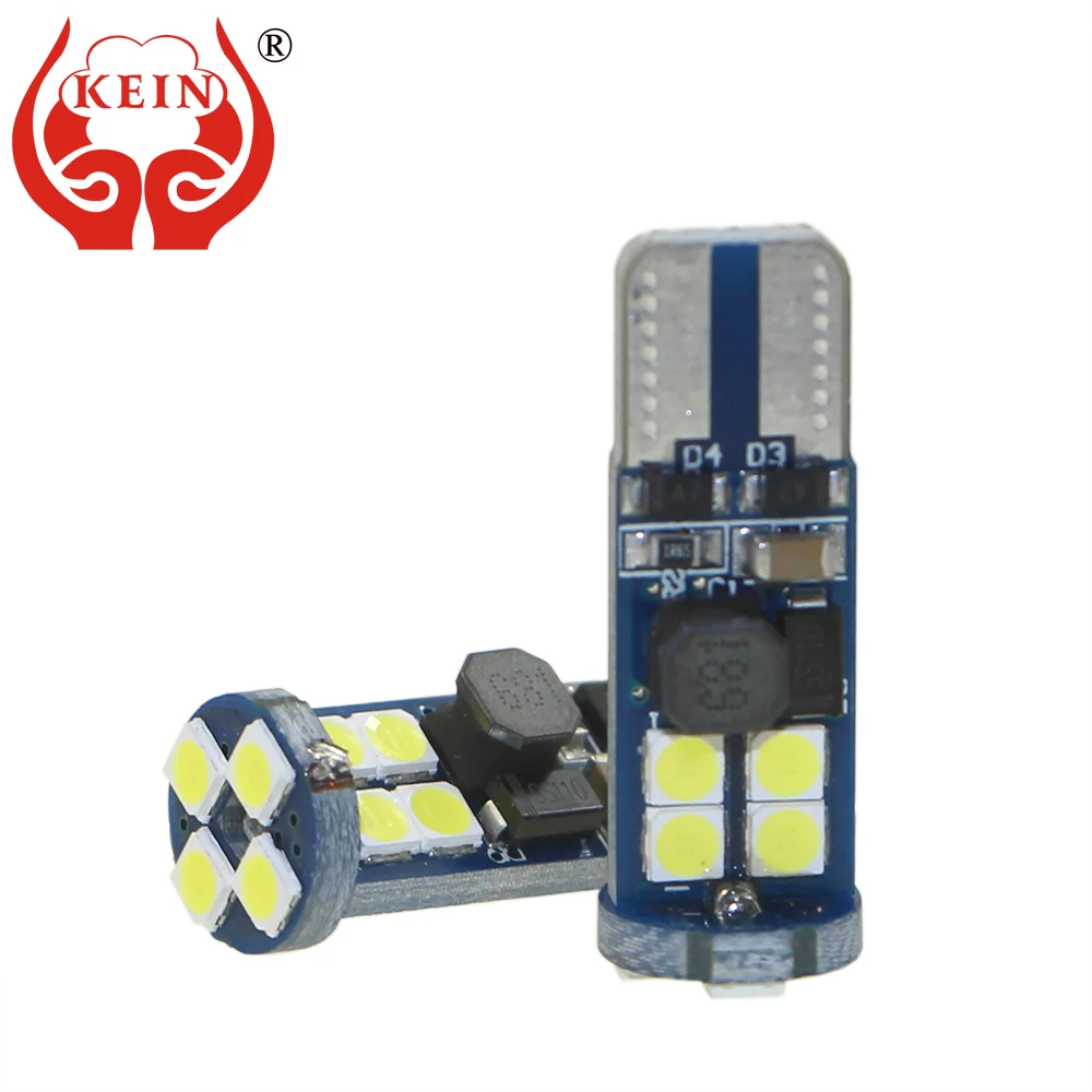 

KEIN 2pcs 24V 12V W5W T10 Led Lamp BA9S BAY9S BAX9S H21W T4W H6W 194 Led Car Light Clearance License Plate Interior Vehicle Lamp