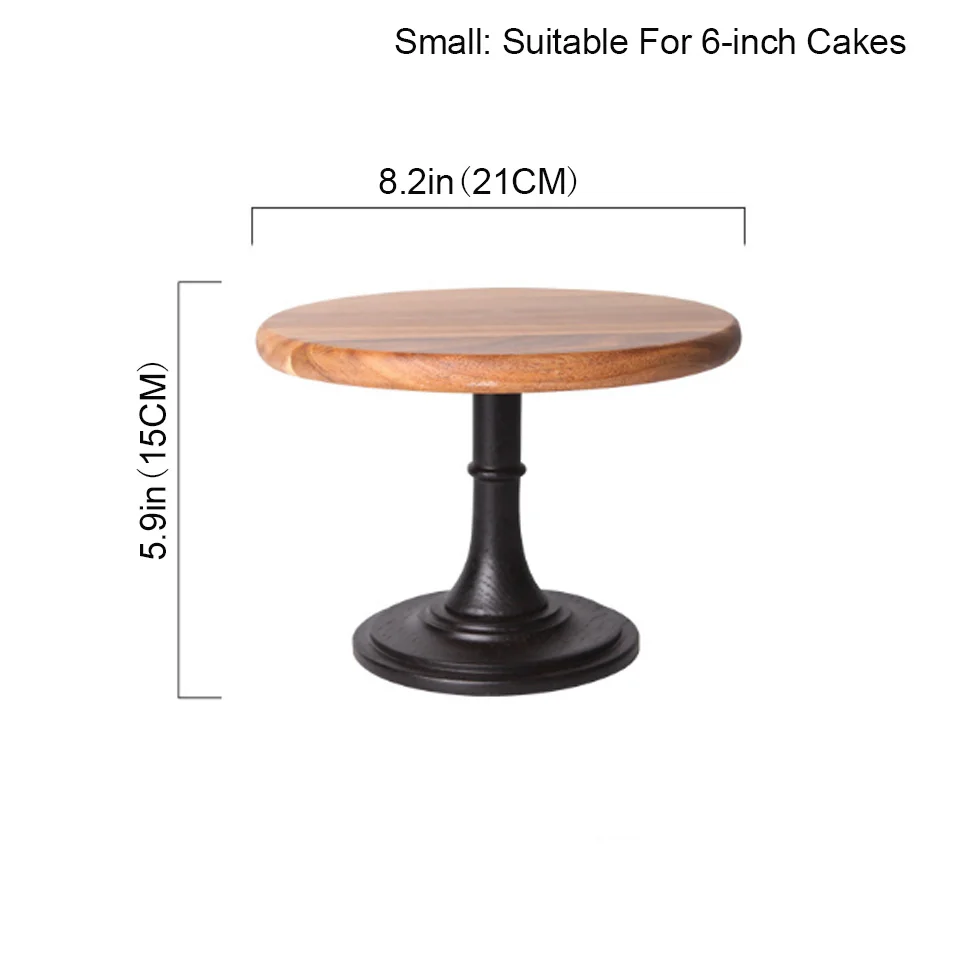 BORREY Wooden Tall Cake Tray  Fruit Cake Plate Home Party Dessert Storage Rack Cake Stand Cake Tool Birthday Wedding Decoration