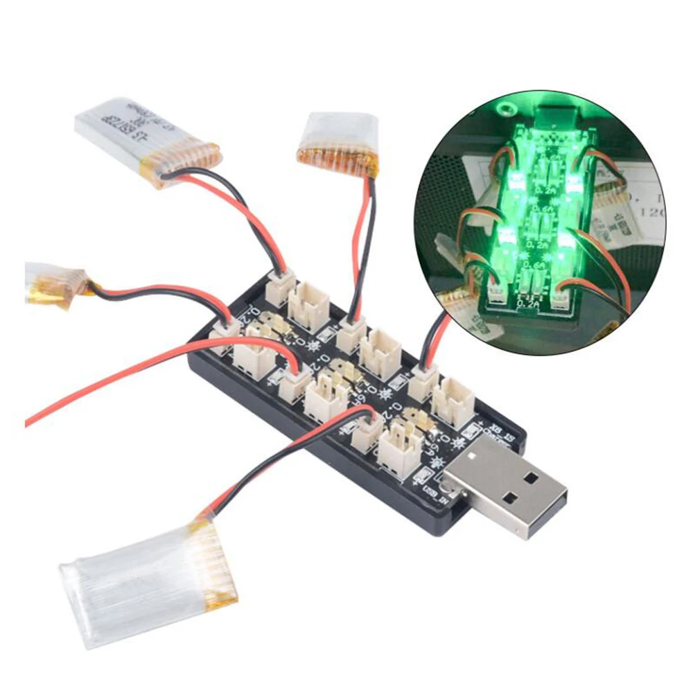 6CH USB 1S LiPo/LiHv 3,7 V/4,2 V 3,8 V/4,35 V Batterie Lagerät Adapter Board 5V 2A USB Batterie Lagerät Bord für RC drone spielzeug mel  26
