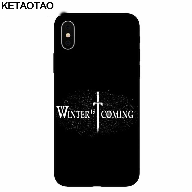 Чехол для телефона KETAOTAO Game Thrones Daenerys Dragon Jon Snow tyrion s для iphone 8 Plus X XS XR 11 Pro Чехол из мягкого ТПУ резины и силикона - Цвет: Красный
