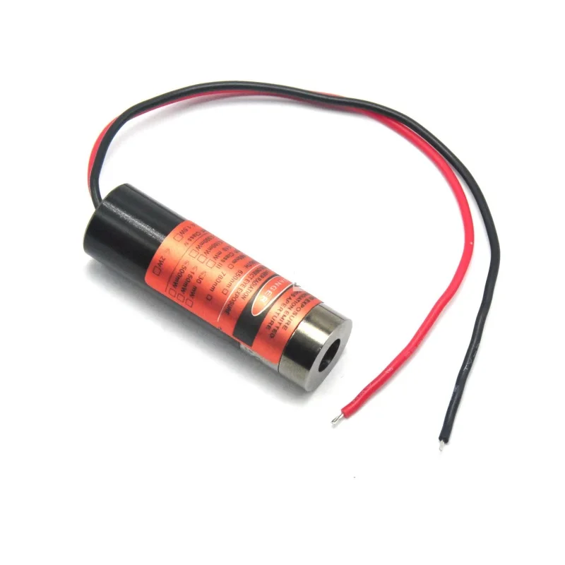 레이저 다이오드 모듈, 650nm, 5mW, 3V-5V, 레드 레이저 도트 헤드, 초점 가능, 작은 직경, 3D 인쇄, 장착 스탠드