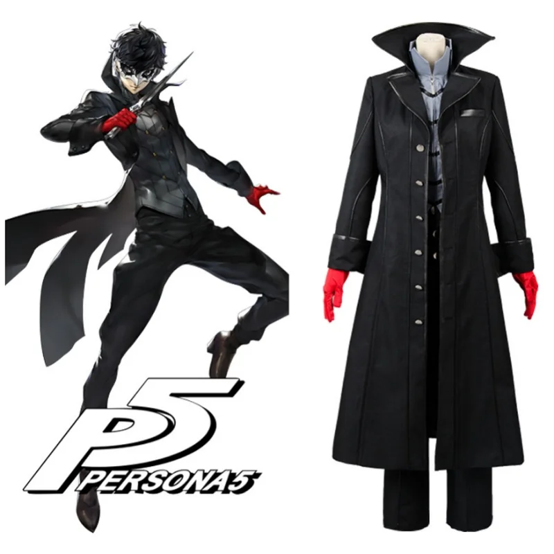 Аниме Persona 5 Джокер ведущий персонаж фотообои с красными перчатками |