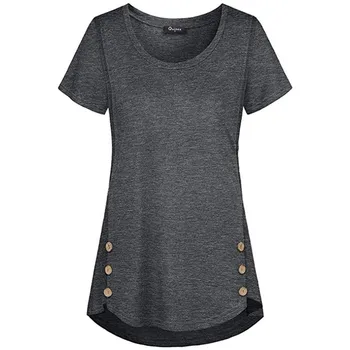 

Maternity clothes Solid Color Button Breastfeeding Women Shirt Fashion Pregnant tops Maternity Casual soft clothes HOOLER