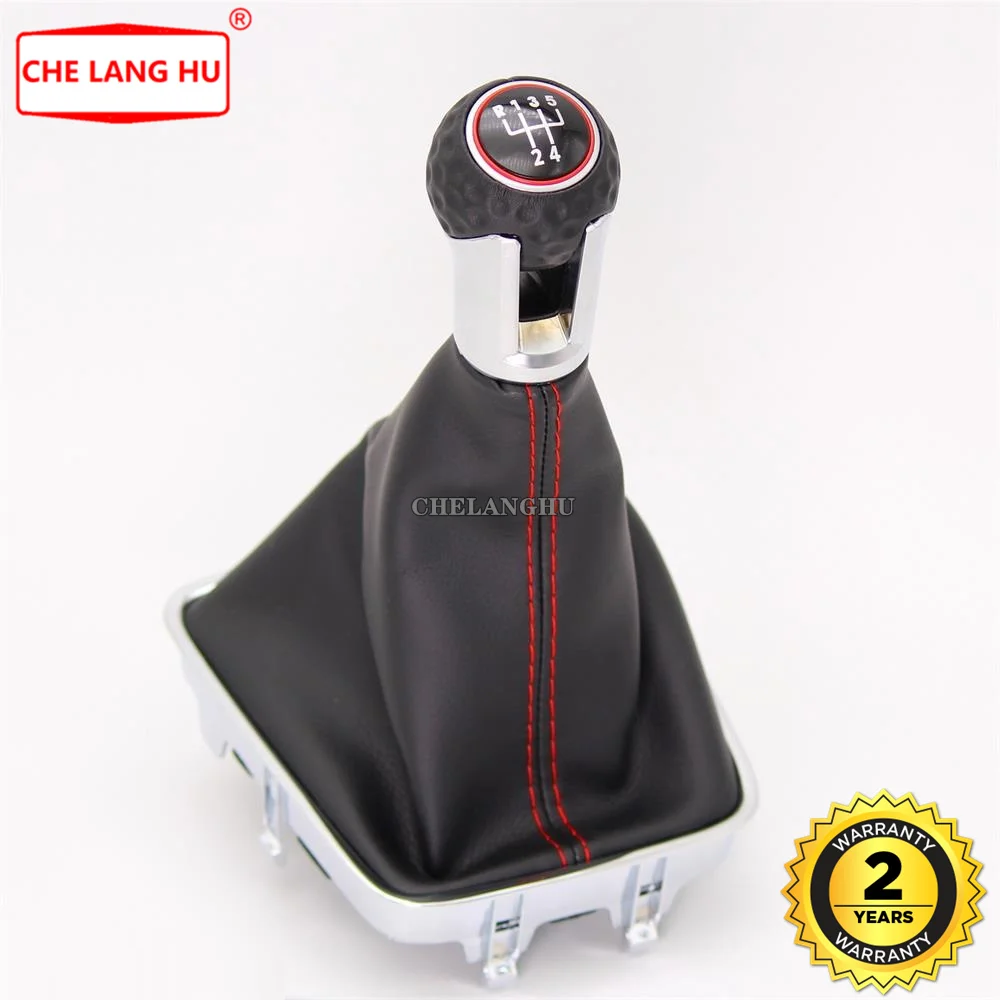 Для VW Golf Plus 2005 2006 2007 2008 2009 2010 2011 2012 2013 для автомобиля 5 скоростей 6 скоростей Ручка переключения передач с кожаными ботинками