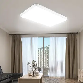 

2PCS 48W Ultra Thin Ceiling Light Square LED Ceiling Down Lights Bathroom Kitchen Living Lamp Day/ Warm White Dimmable