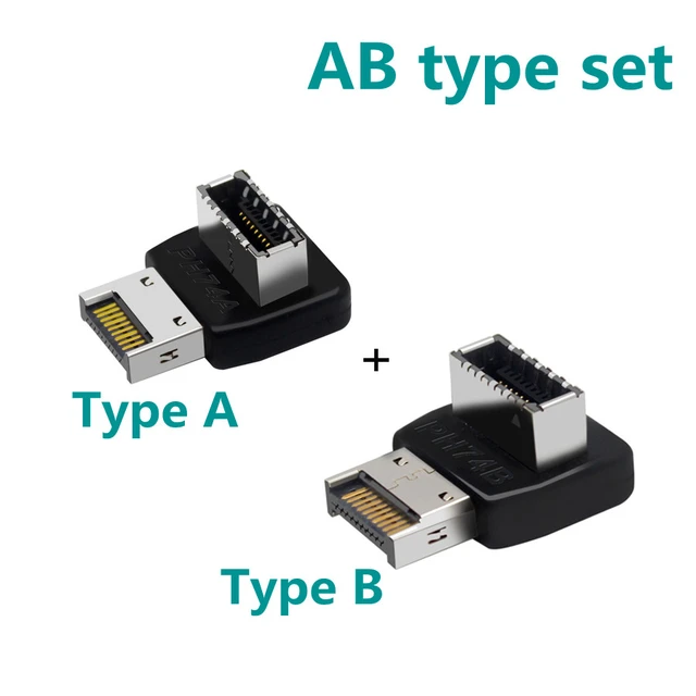 USB 3.1 Front Panel Header USB type e to type c female male Cable adapter  90 degree usb c to usb e to usb 3.0 A female connector - AliExpress