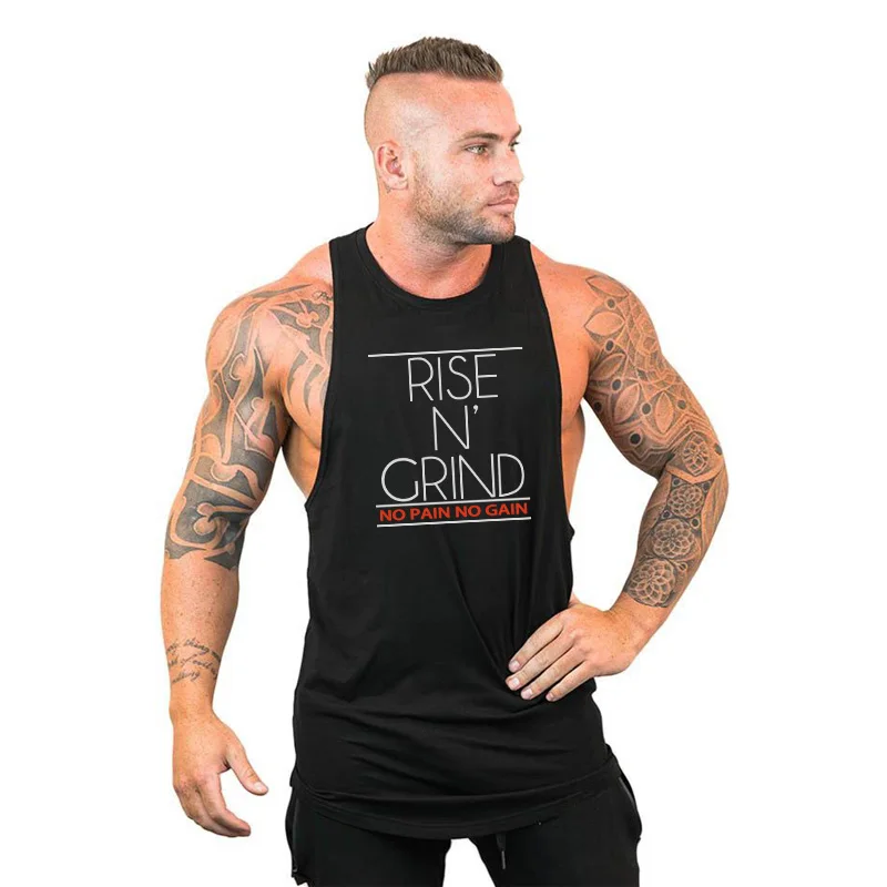 Muscleguys Летняя мужская Спортивная майка без рукавов, одежда для фитнеса или бодибилдинга с капюшоном, Майки для тренировок - Цвет: black64