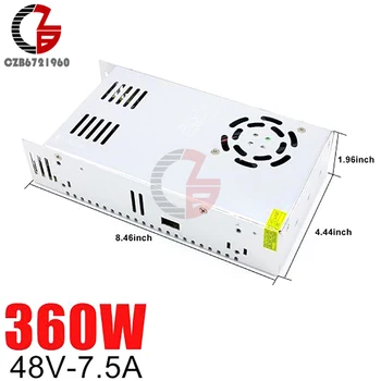 

48V Switching Power Supply 7.5A 360W AC to DC LED Strip Power Source Adapter Transformer LED Power Supply Voltage Regulator