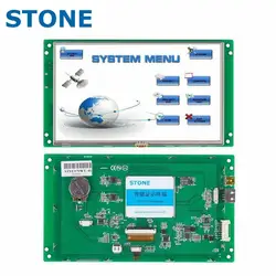 7 polegada hmi serial display lcd módulo com programa + tela de toque para o equipamento painel controle STVC070WT 01