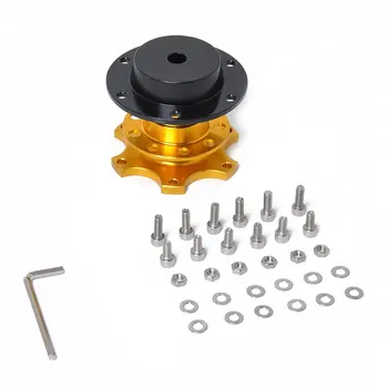 

Universal Steering Wheel Quick Release Hub Boss Kit Wheel Hub Adapter For 6 Hole Steering Wheel Hub Car Accessories