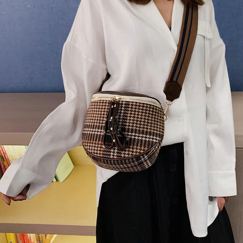 

2019 Autumn & Winter New Style Trend Europe And America Pattern Pu Versatile Casual Saddle Bag WOMEN'S Fashion Handbag Crossbody